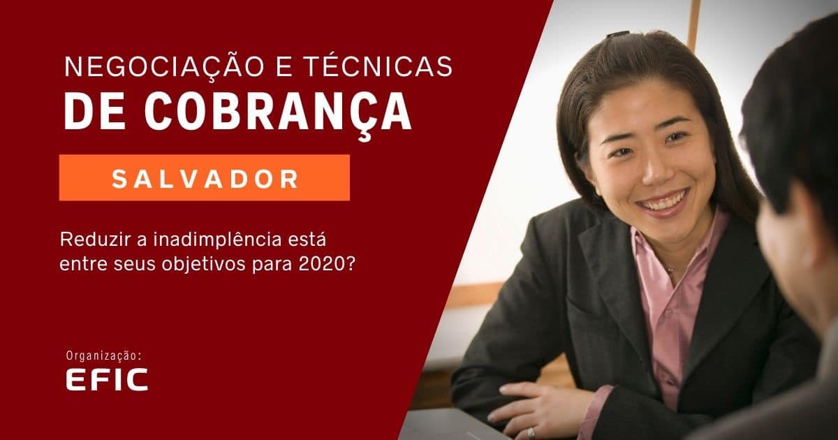 Curso Negociação e Técnicas de Cobrança em Salvador